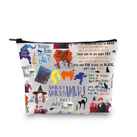 JYTAPP Witchcraft Tavel Bag Witch Sisters Makeup Bag Witch Movie Makeup Bag Hocus Pocus Movie Merchandise