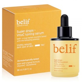 Belif Super Drops Vita C Toning Serum 30ml x 1 / 빌리프 슈퍼드랍스 비타C 토닝 세럼 30ml x 1개