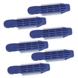 FOMIYES 6pcs Plastic Hair Rollers Clips DIY Curly Hairstyle Tools for Volume and Waves Suitable for Hair Types for Home Hairdressing