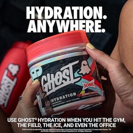 GHOST Hydration Tub, Electrolyte Powder, Sonic Cherry Limeade - Sugar Free Instant Electrolyte Drink Mix - Caffeine-Free Daily Hydration & Immune Supp