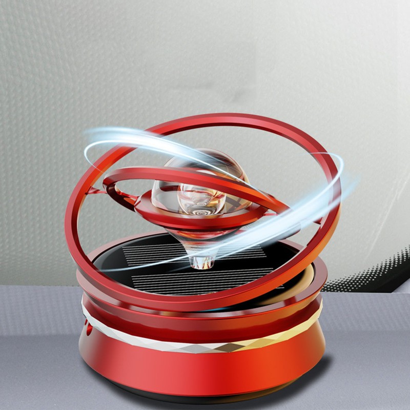 Car Aromatherapy Solar Energy Suspended Crystal Ball Rotating Car Aroma