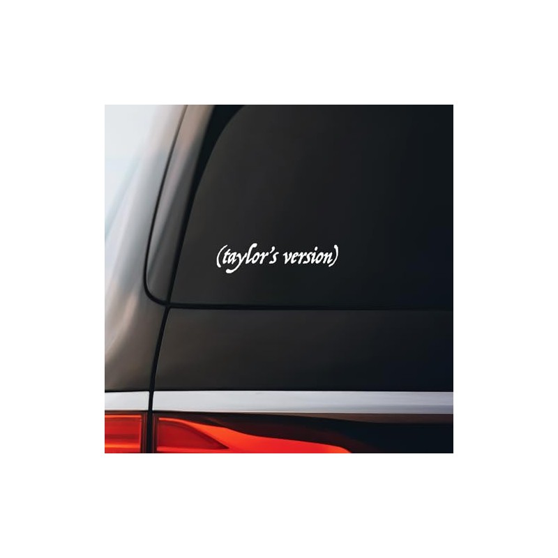 Taylor's Version Folklore Sticker Decal Notebook Car Laptop 5.5"x1.5" (White)