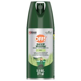 OFF! Deep Woods Insect Repellent Aerosol, Dry, Non-Greasy Formula, Bug Spray with Long Lasting Protection from Mosquitoes and Ticks, 2.5 oz (Pack of 12)