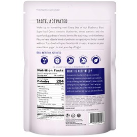 Living Intentions Organic Superfood Cereal – Blueberry Blast – NonGMO – Gluten Free – Vegan Paleo – Kosher – 9 Ounce Unit