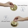 HIDROP Gold Brushed tub Drain Lift &Turn Tub Trim Set