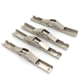 4 Pack Folding Brackets Hidden Cabinet Hardware Connectors 180 Degree Flat Spring Folding Hinge
