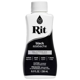 Rit Dye líquido Tela Tinte, 8-Ounce, Negro, Negro, 1 Item, 1, 1