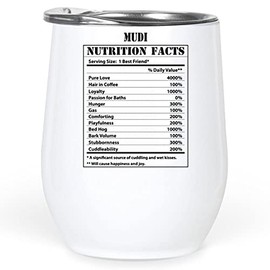 Lovesout Funny Mudi Nutritional Facts Gifts Tumbler 12 Oz Christmas 2025 Ideals