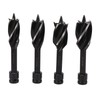 4 Pcs Wood Auger Bit 4 Flute Detachable Hex Shank