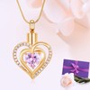 Minicremation Cremation Jewelry Heart Urn Necklace Ashes Jewelry for Women