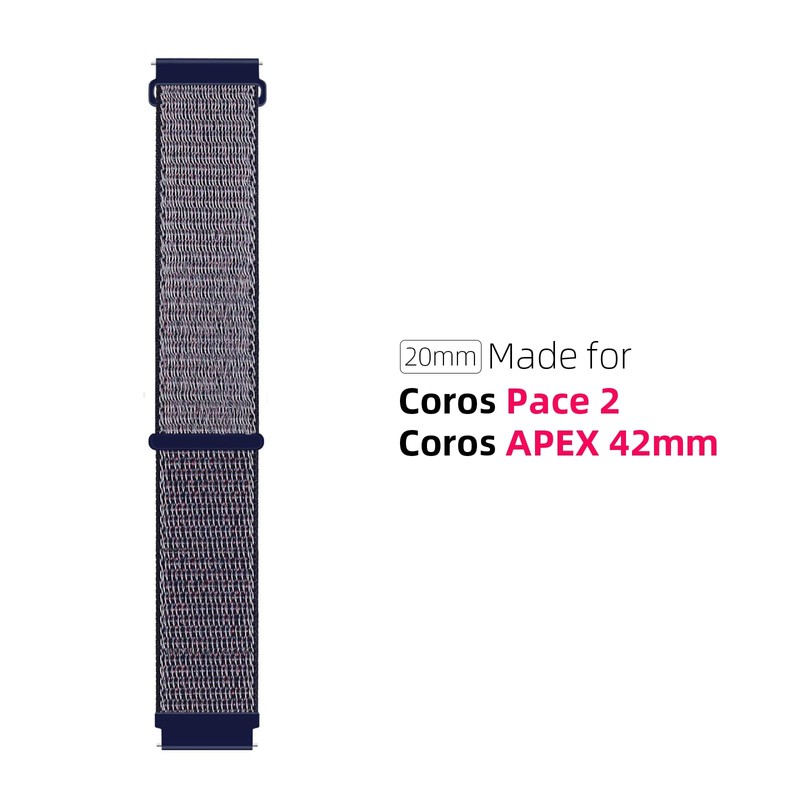 BlackPro Compatible with Coros Pace 2 Watch Band/Coros Apex 42mm