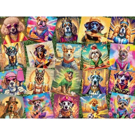 Buffalo Games - Who's Your Doggy - 750 Piece Jigsaw Puzzle for Adults -Challenging Puzzle Perfect for Game Nights - Finished Size is 24.00 x 18.00
