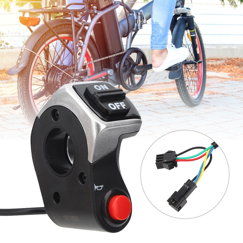 PVC Electric Mountain Bike Scooter 2 In 1 Horn Button