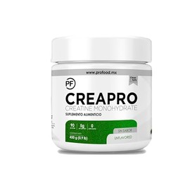 PROFOOD - CREAPRO - Creatina Monohidratada Micronizada - Alta Pureza y Absorción - Sin Sabor, Sin Aditivos, Sin Azúcar - 90 Servicios