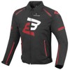 Bogotto Sparrow Waterproof Motorcycle Textile Jacket, Black/Red, M