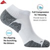 CWVLC Unisex Cushioned Compression Athletic Ankle Socks Multipack, 6-pairs Black
