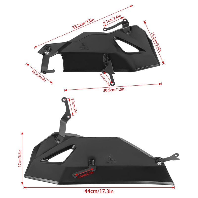 WORLDMOTOP Motorcycle Engine Guard Belly Pan Spoiler Lower Fairing Replacement