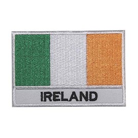 Ireland Country Flag Patch Iron On Embroidered Applique Patch Ireland Country Flag Iron On Sew On Emblem Badge
