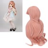 ES053 Doll Long Wig Soft Curly 8 to 9inch Doll