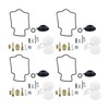 WFLNHB 4 x Carburetor Repair Kit Diaphragm Float Replacement for