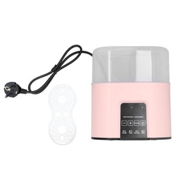 2 in 1 Baby Bottle Warmer Fast Heating Automatic Smart Temperature Control Defrost Breastmilk Warmer Pink EU Plug 220V