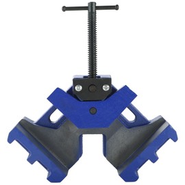 DASBET Cast Iron Welders Angle Clamp Heavy Duty Two Axis Welding Clamp Right Angle 90 Degrees Welding Clamp Self Centering Jig and Fixture Clamp for Woodworking Corner Miter Clamp