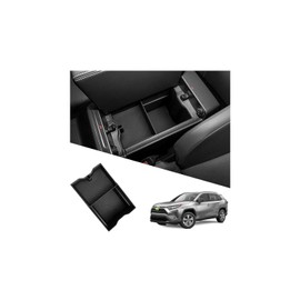Ruiya - Organizador de consola central para Toyota RAV4 (6ª generación) 2026, accesorios extraíbles, tipo reposabrazos, organizador de consola compatible con Toyota RAV4 Hybrid/PHEV 2026