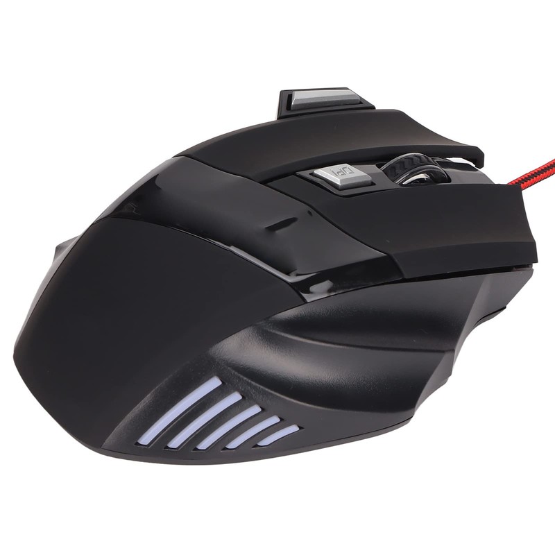 RGB USB Wired Gaming Mouse, 1000-3200DPI Ergonomic Streamlined Backlit Gaming