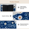 2 Pack Tissue Box Cover Holder, Floral White Flowers Rectangle