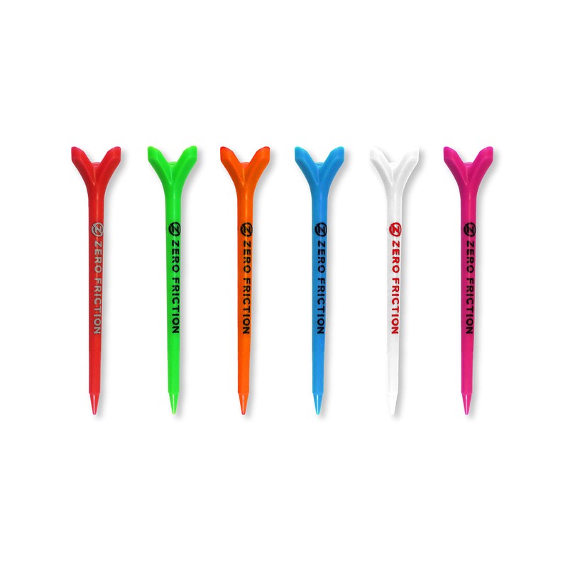 Zero Friction Power 3 Prong Golf Tees, Pack of 20,