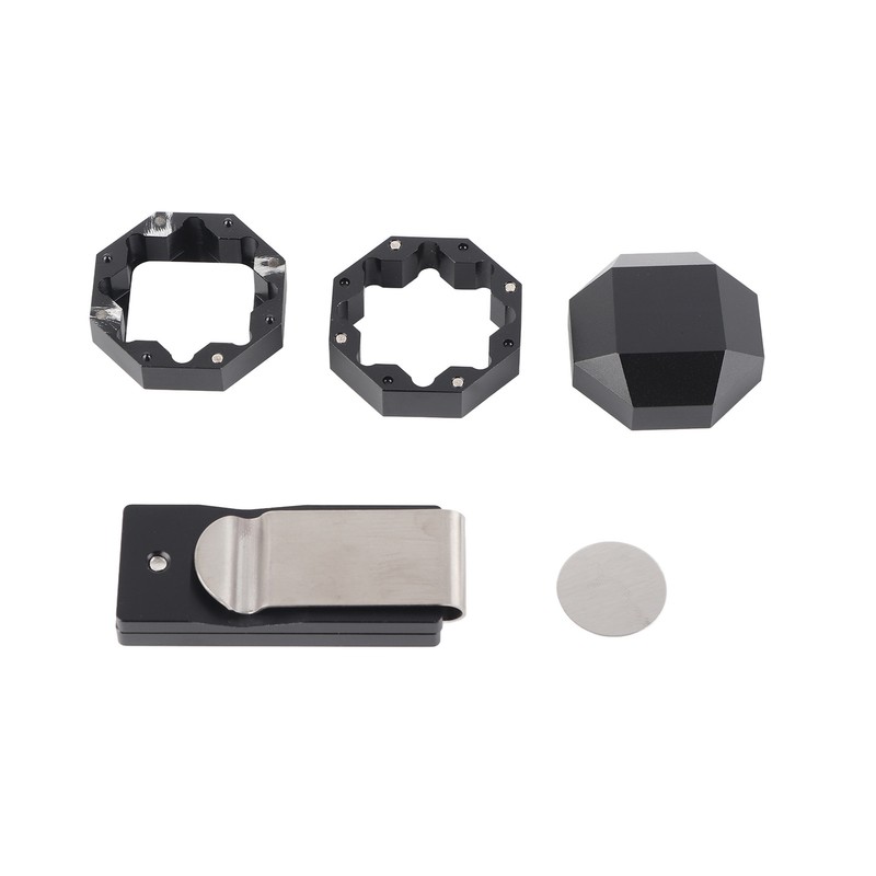 Aluminum Cue Chalk Holder Clip Octagon Universal 3 Layers Billiard