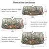 GOODOLD Vintage Wild Flowers Windshield Sun Shade for Cars, Trucks,