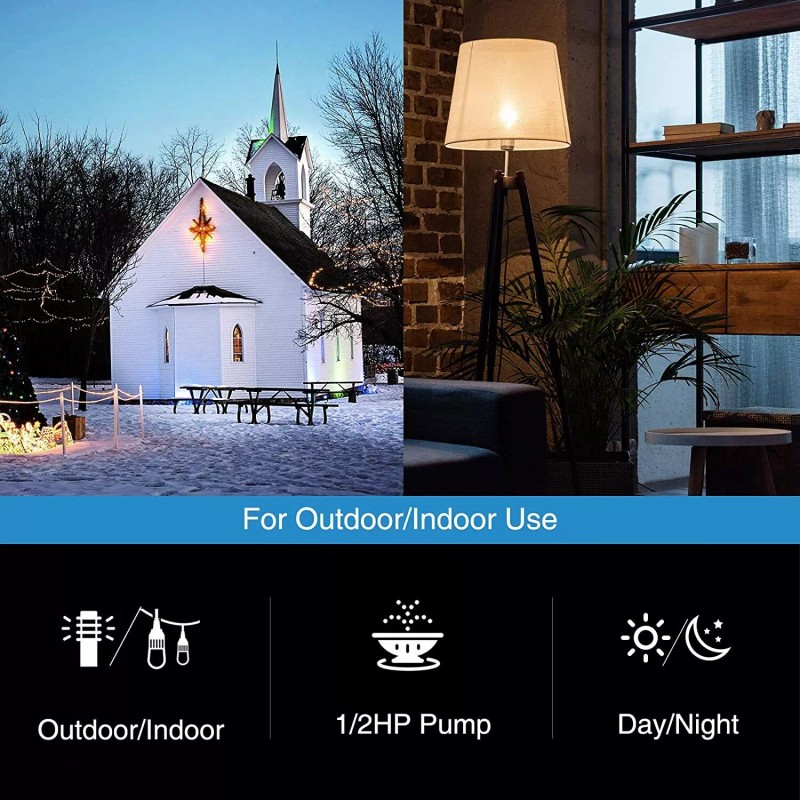 DEWENWILS 24-Hour Outdoor Timer Light Sensor Plug in Outlet Timer