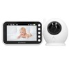 Baby Monitor 360 Degree Rotation 4.3inch LCD Screen 8 Lullabies
