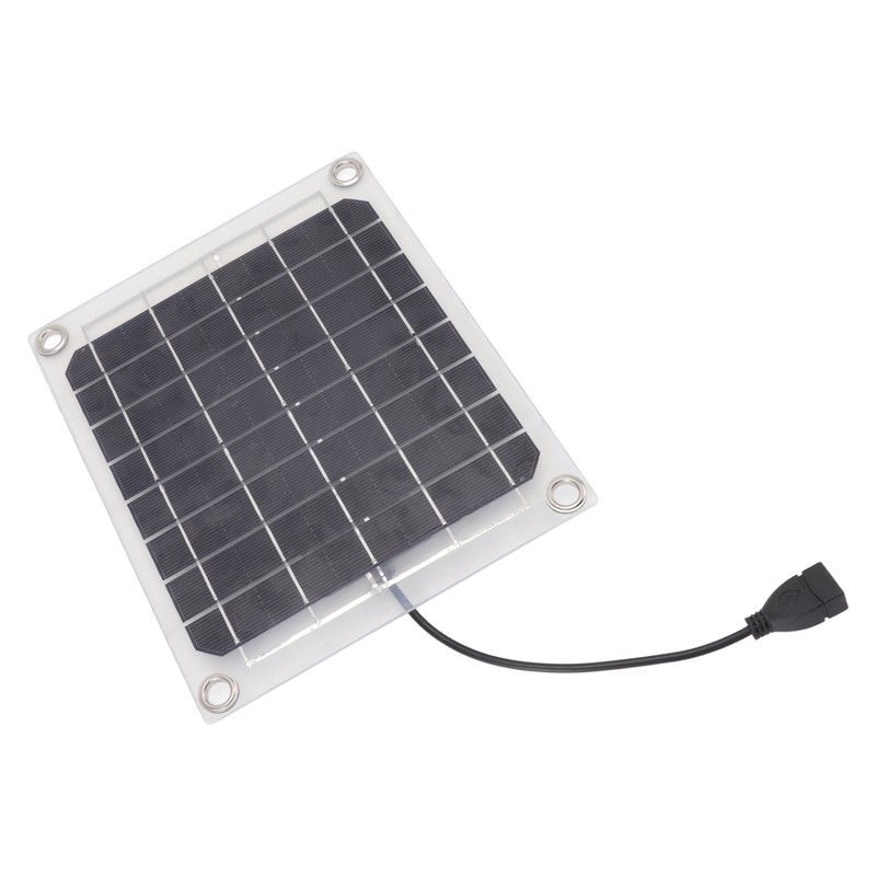 Solar Panel 10W USB Output Transparent Design Double Sided Power