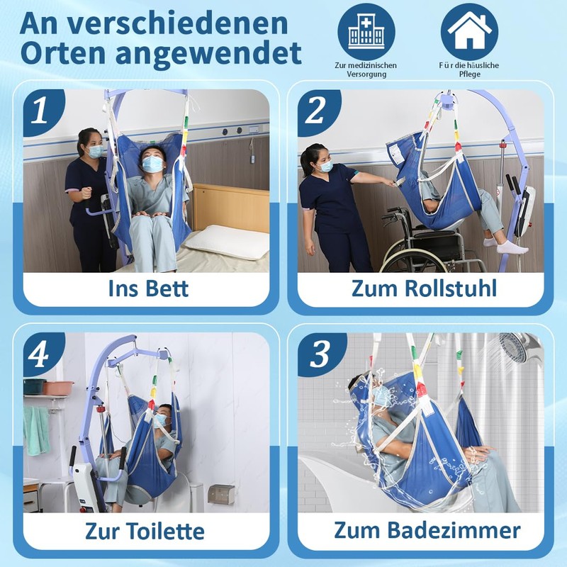 EZ Assistive Hoyer Lifting Strap Sling for Toilet, Patient Lifting