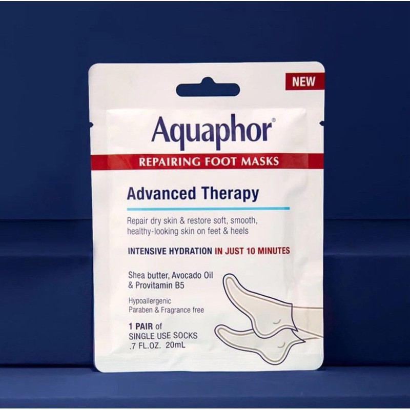 Aquaphor Repairing Foot Masks, Moisturizing Socks Dry Feet,Hydrating Foot 6Pack