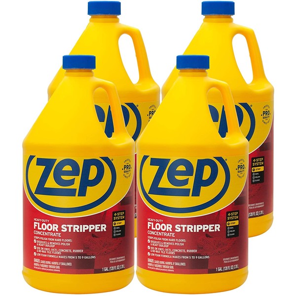Zep Heavy-Duty Floor Stripper 128 Ounce ZULFFS128 (Case of 4) Pro Formula