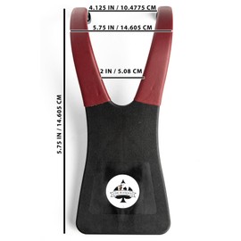 Chuck's Woodbarn Black Boot Jack Puller - Constructed of Composite Fiberglass | Extra Grip Boot Remover for Cowboy Boots, Premium Boot Remover | Durable Shoe Jack - (Red Leather)