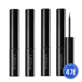 Misysha 미샤 리퀴드 샤프 아이라이너 4개 Missha Liquid Sharp Eyeliner 4 Colors