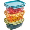 Snips, SnipsLock MIXCOLOR, Set of 3 Food Containers, 3 x