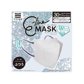 Mask Habit E-line MASK Eline Mask Cool (Pale Gray x Steel Gray / Gray Blue) Normal Pack of 30