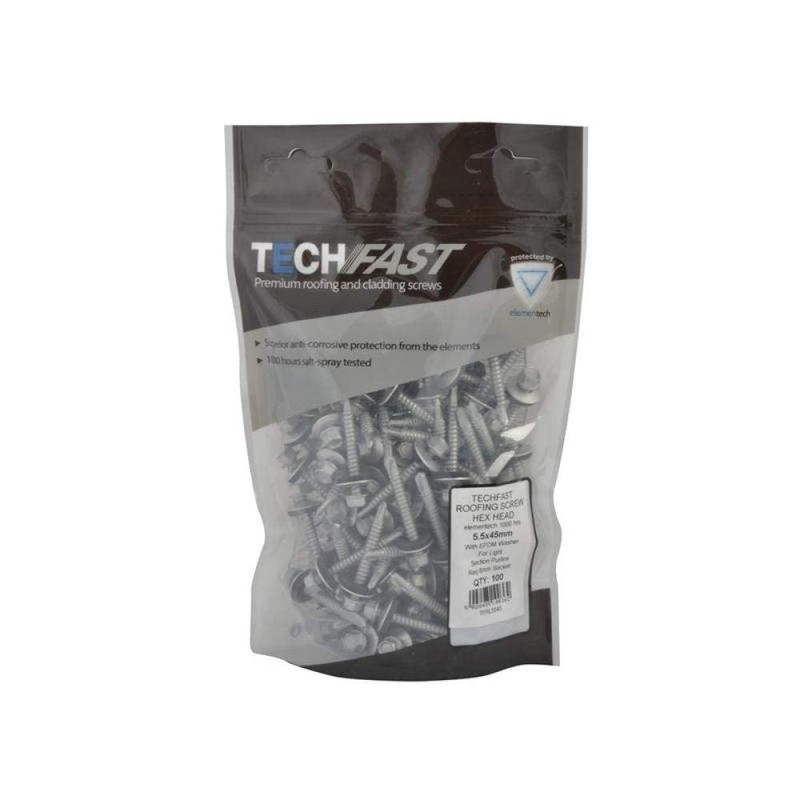 TechFast Light Duty Sheet to Steel Roofing Screws | 5.5