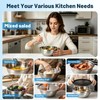 YJSLICT Stainless Steel Mixing Bowls with Lid and Colander Set