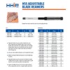 HHIP 2006-0078 15/32-17/32" High Speed Steel Adjustable Blade Reamer, 6