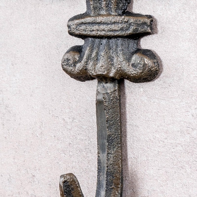 levandeo Set of 4 Lily Wall Coat Racks Cast Iron