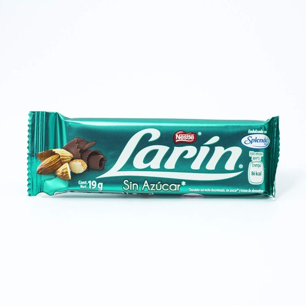 Larin Chocolate, Sin Azúcar/Splenda - 15 Baras De 19 G C/U