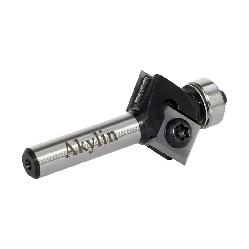 AKYLIN Reversible Plate Chamfer Cutter 8 mm Shank, 4-Sided Interchangeable