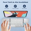 BEAUTY CHOICE Teclado Inalambrico Plegable,Teclado Bluetooth Portátil con Touchpad,Mini Teclados