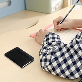 2 Pack A7 Notebook Small Pocket Leather A7 Notepad with Elastic Band Journal Lined Writing Sketching Diary Travel Memo Pad Portable Mini Notebooks 200 Pages for Office School Stationery Supplies